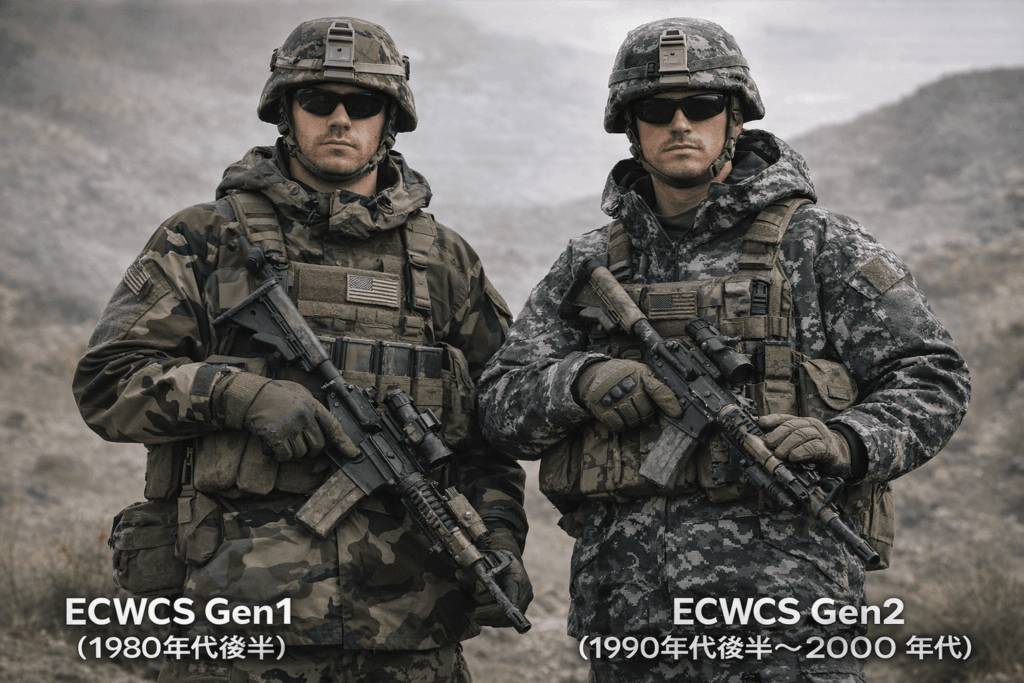 ECWCS GEN1 GEN2 違い