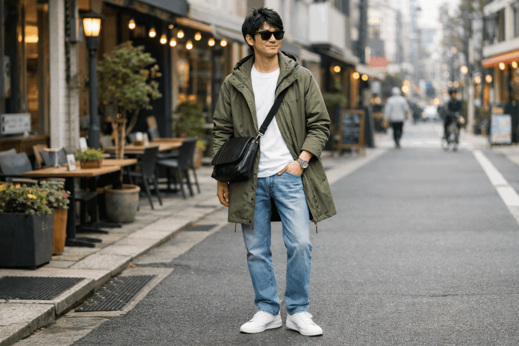 M51 モッズコート コーデ 春