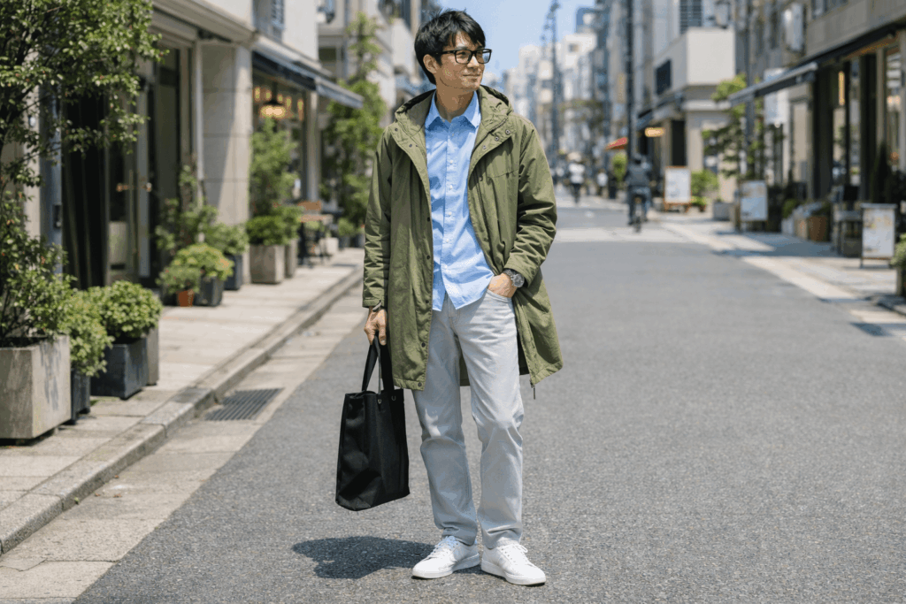 M51 モッズコート コーデ 春