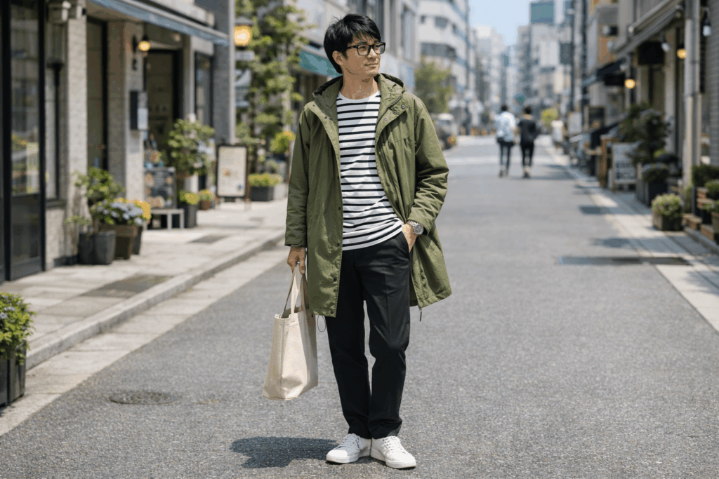 M51 モッズコート コーデ 春