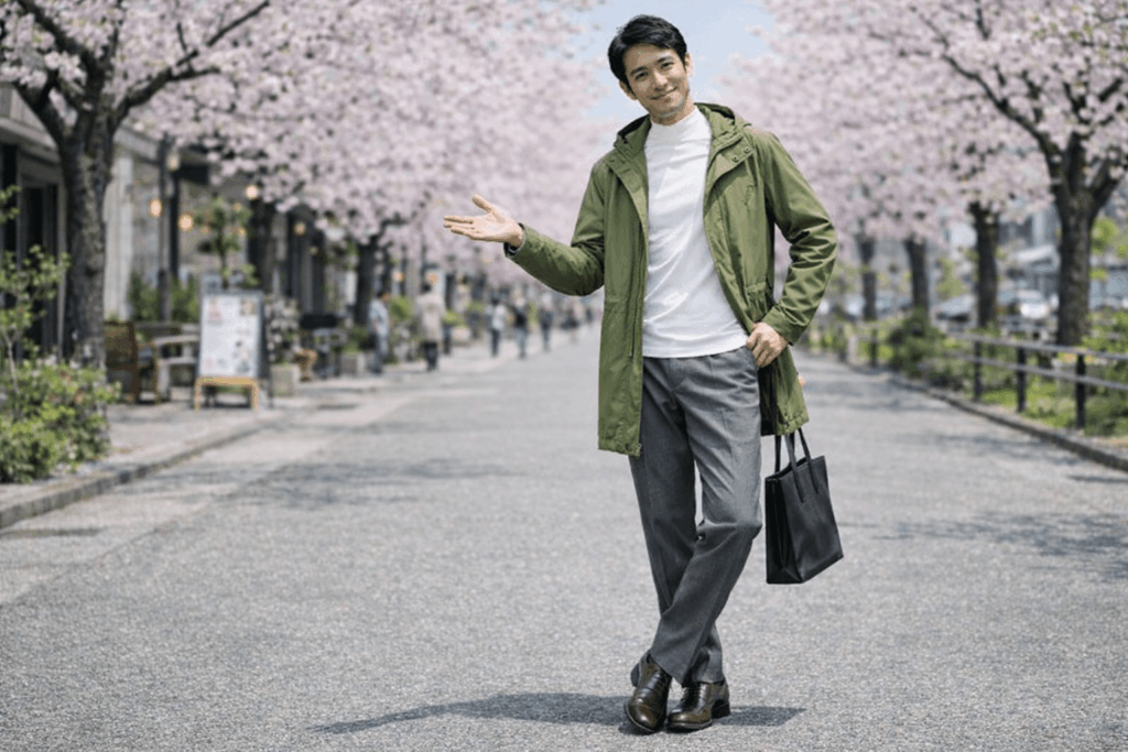 M51 モッズコート コーデ 春