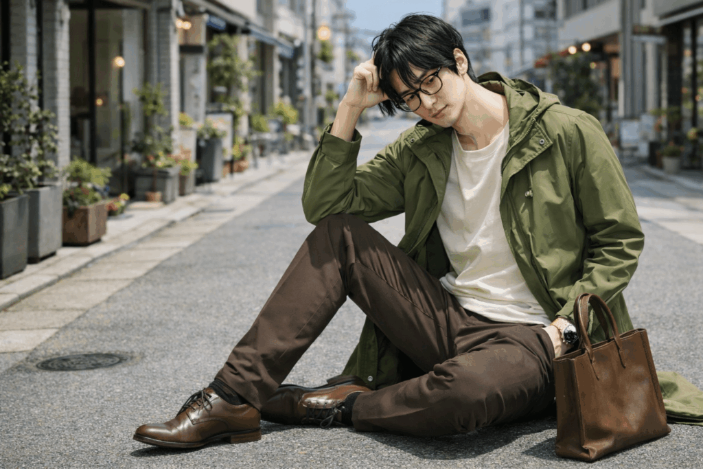 M51 モッズコート コーデ 春