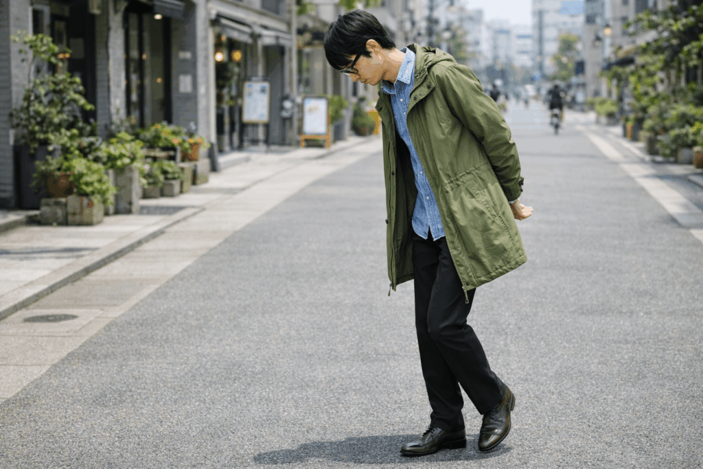 M51 モッズコート コーデ 春