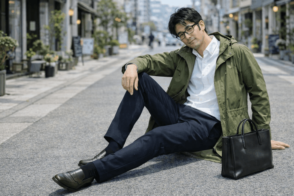 M51 モッズコート コーデ 春