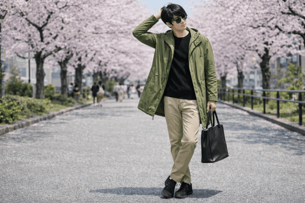 M51 モッズコート コーデ 春