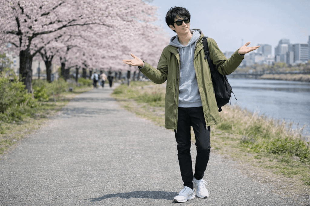 M51 モッズコート コーデ 春